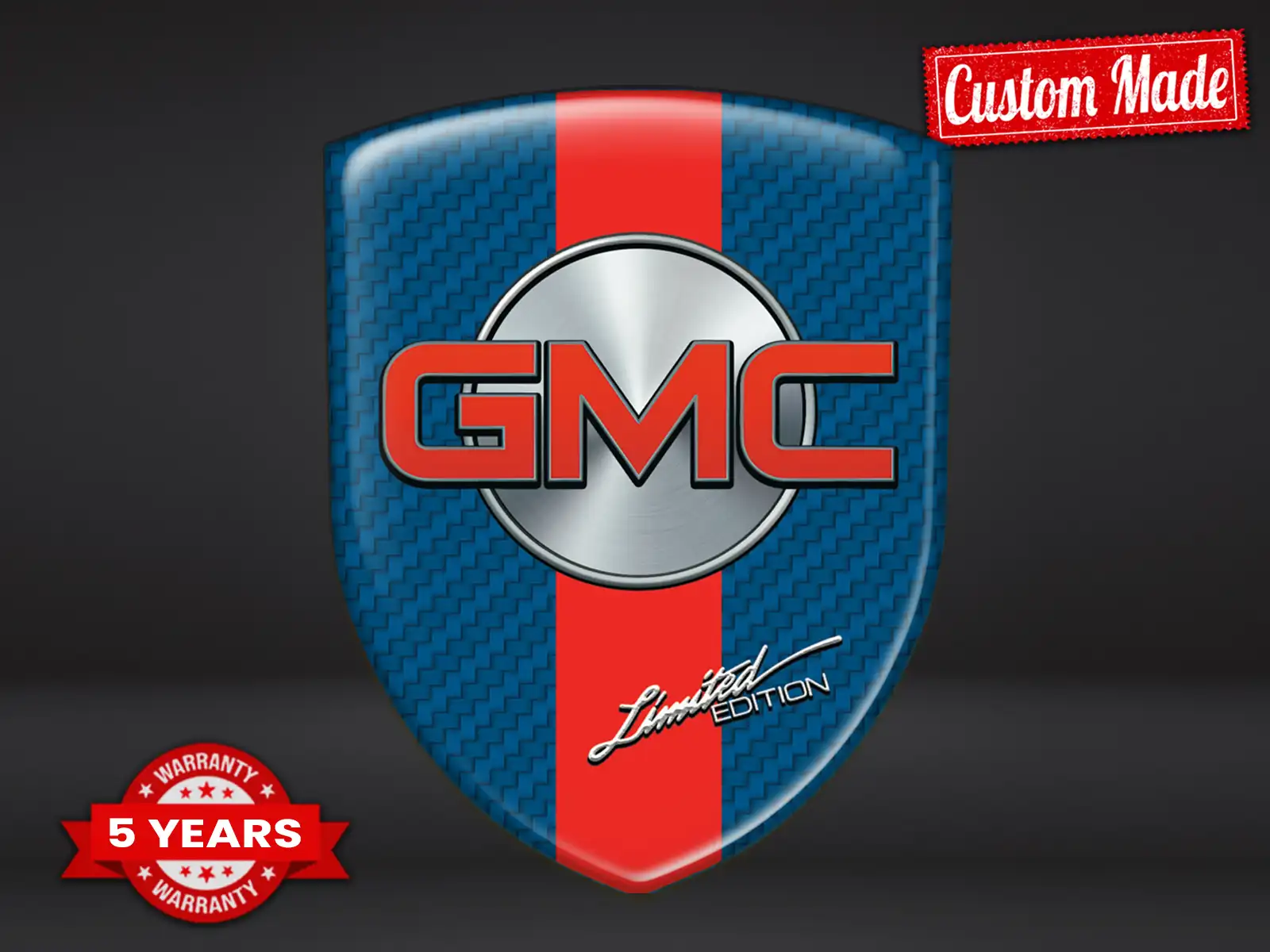 GMC Heckscheibensticker Luxus Minimal Tuning Auto